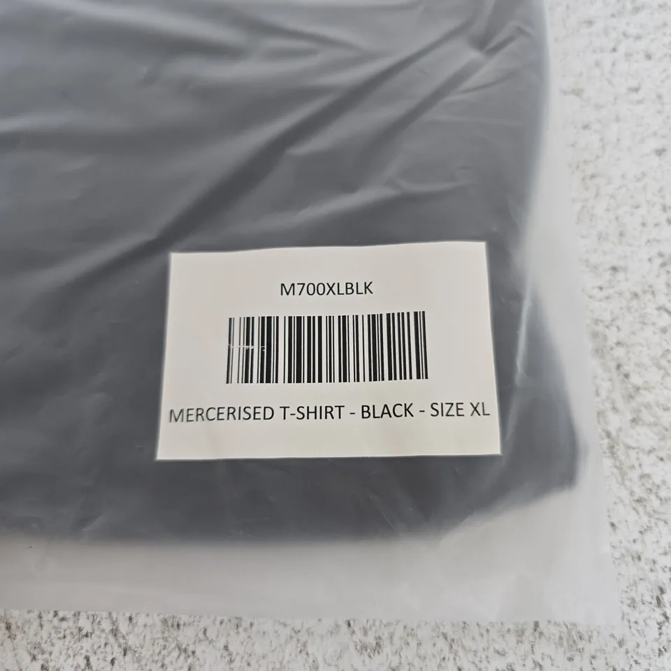 BAGGED LEGENDS MERCERISED T-SHIRT IN BLACK - XL