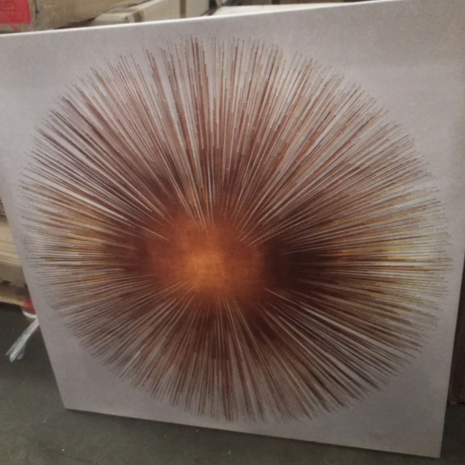 BRONZE SUNBURST I BY ABBY YOUNG - WRAPPED CANVAS ART PRINTS