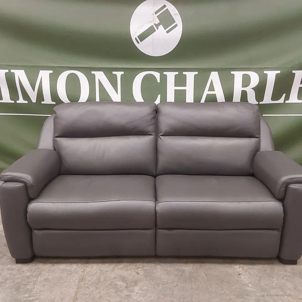 QUALITY DESIGNER ITALIAN MADE PARMA 3 SEATER LEATHER SOFA