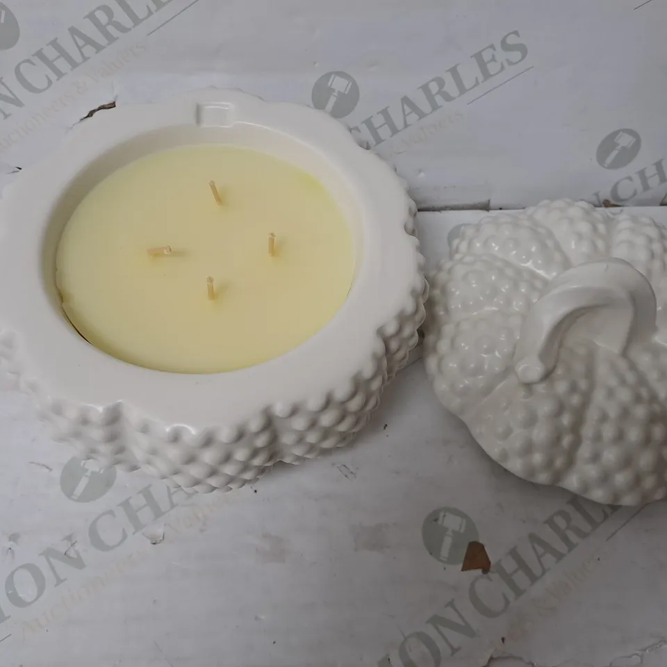 BOXED HOMEWORX BY SLATKIN & CO SPICED VANILLA PUMPKIN SCENTED CANDLE