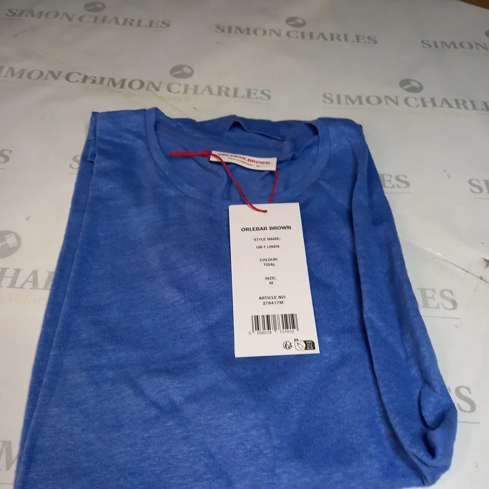 ORLEBAR BROWN BLUE T-SHIRT SIZE M 