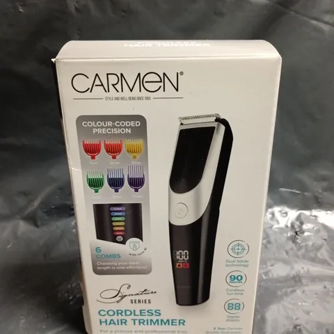 CARMEN SIGNATURE SERIES CORDLESS HAIR TRIMMER