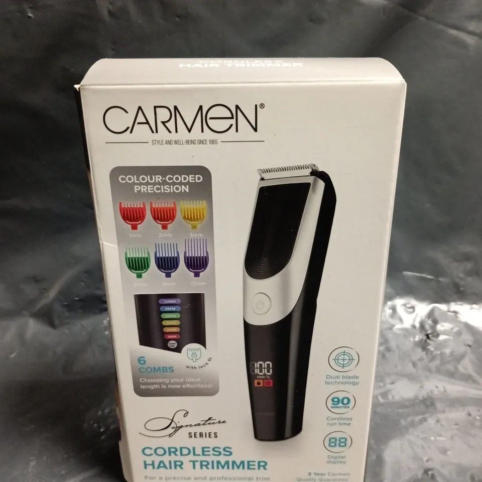 CARMEN SIGNATURE SERIES CORDLESS HAIR TRIMMER