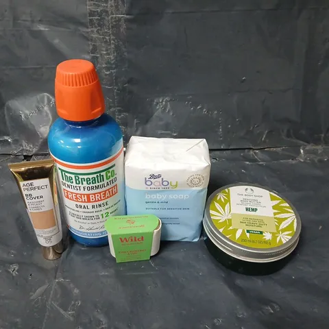APPROXIMATEY 15 ASSORTED HEALTH AND BEAUTY PRODUCTS TO INCLUDE L'OREAL FOUNDATION, AVON LEGENDARY LENGHTS MASCARA AND BABY SOAP