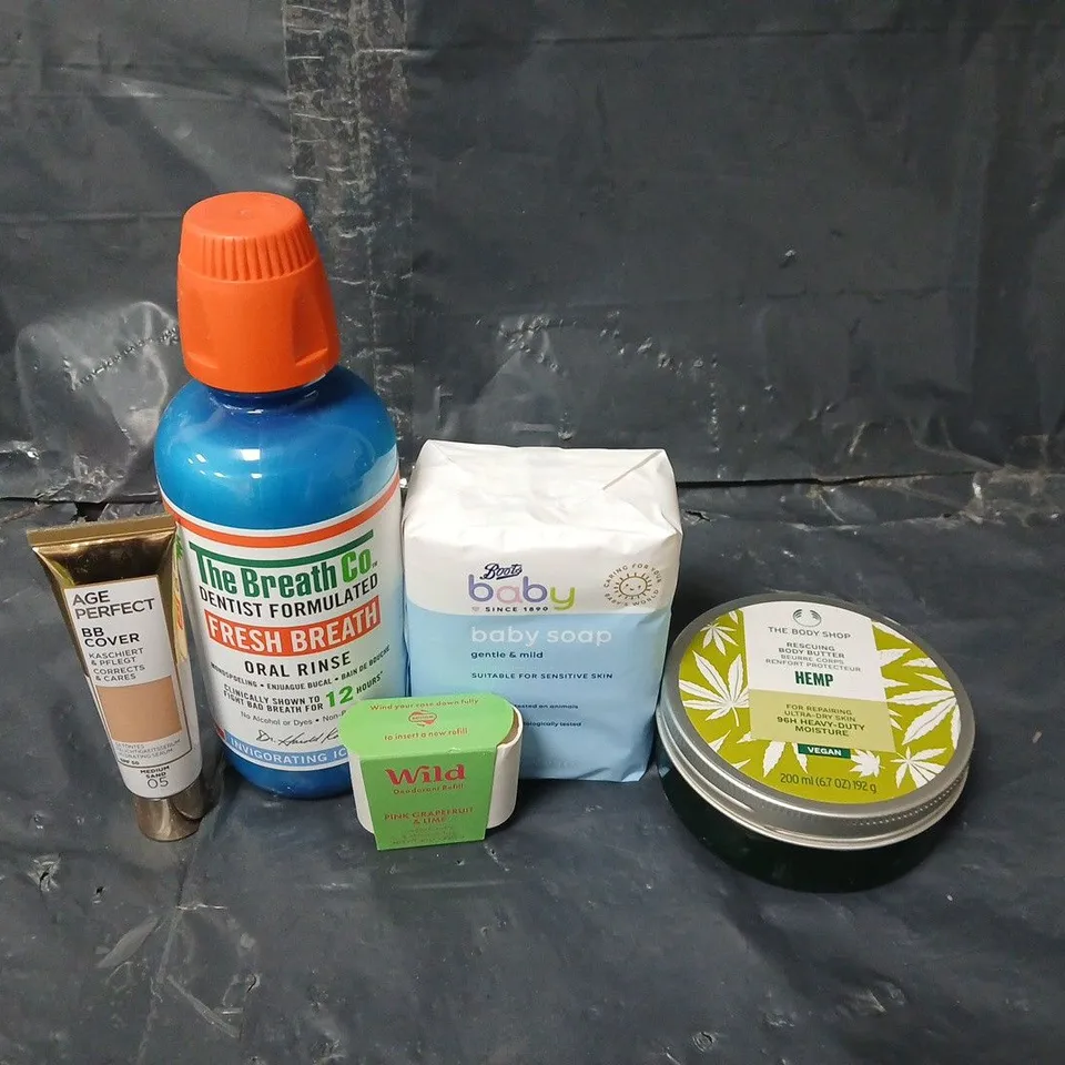 APPROXIMATEY 15 ASSORTED HEALTH AND BEAUTY PRODUCTS TO INCLUDE L'OREAL FOUNDATION, AVON LEGENDARY LENGHTS MASCARA AND BABY SOAP