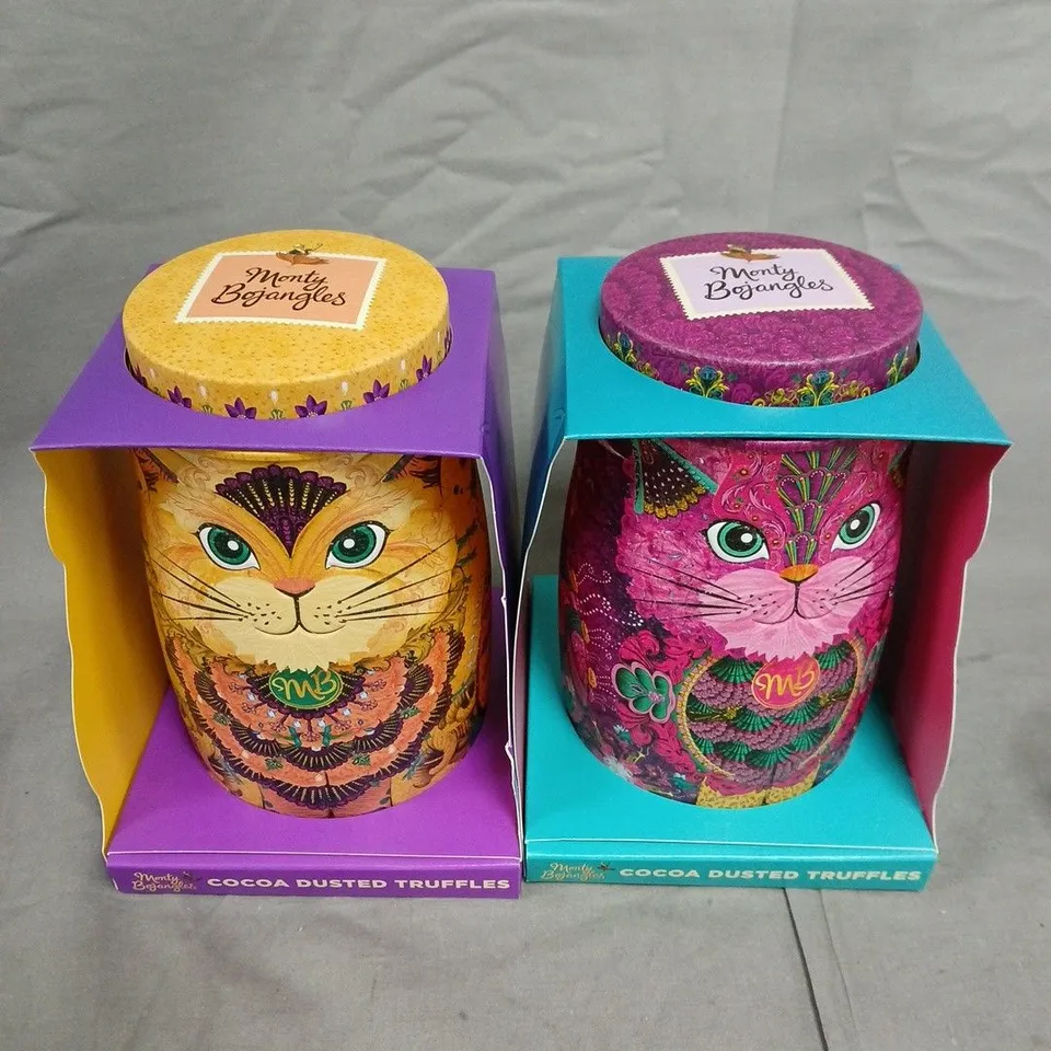 MONTY BOJANGLES SAVANNA GOLD CAT TINS COCOA DUSTED TRUFFLES