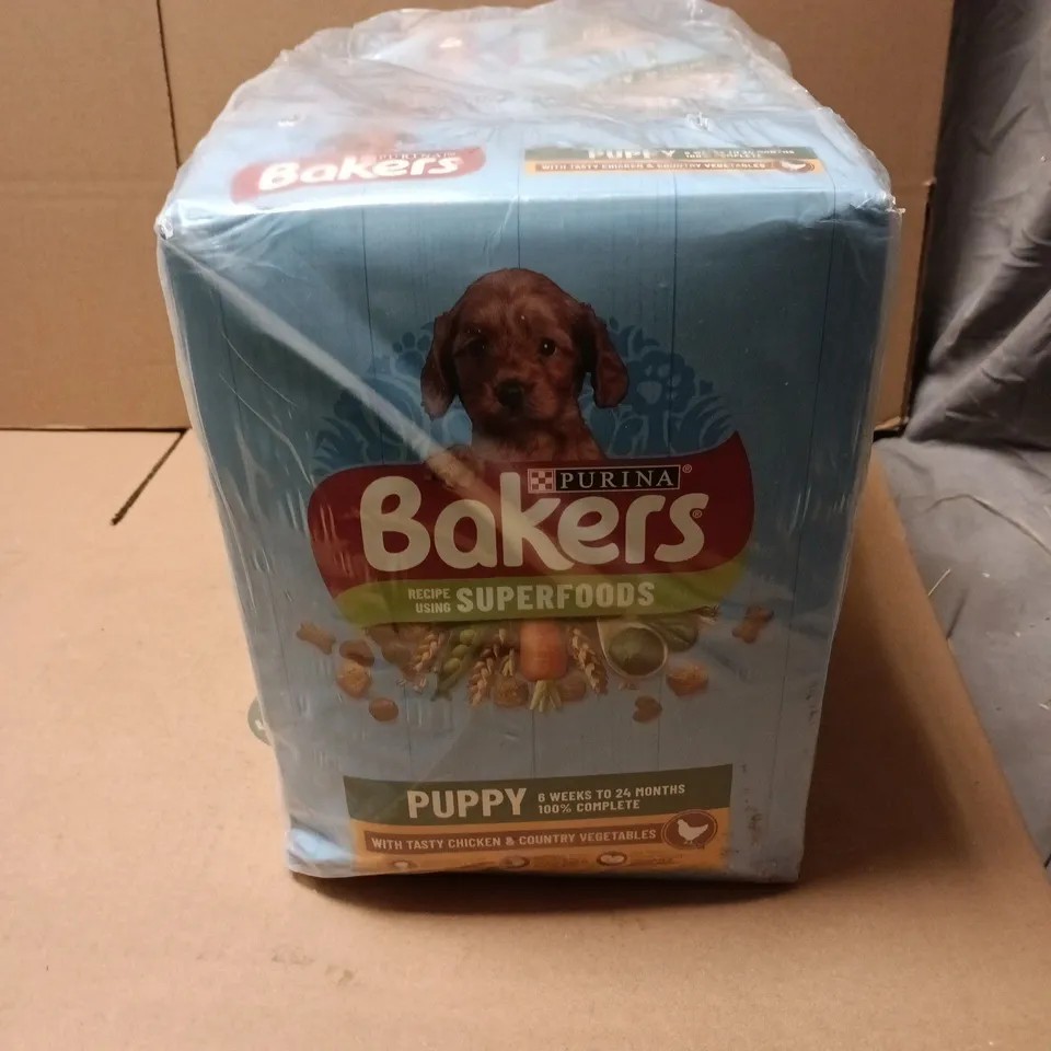 5 X 1.1KG PURINA BAKERS SUPERFOODS PUPPY FOOD WITH CHICKEN AND VEGETABLES (6 WEEKS TO 24 MONTHS)