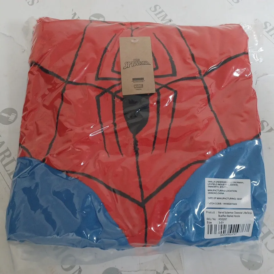 SEALED MARVEL SPIDERMAN LITTLE BOYS HOODED BLANKET - 3/5 YRS