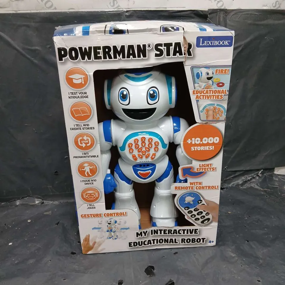 BOXED POWERMAN STAR EDUCATIONAL ROBOT RRP £49.99