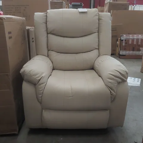 QUALITY DESIGNER FAUX LEATHER ELECTRIC RECLINING ARMCHAIR 