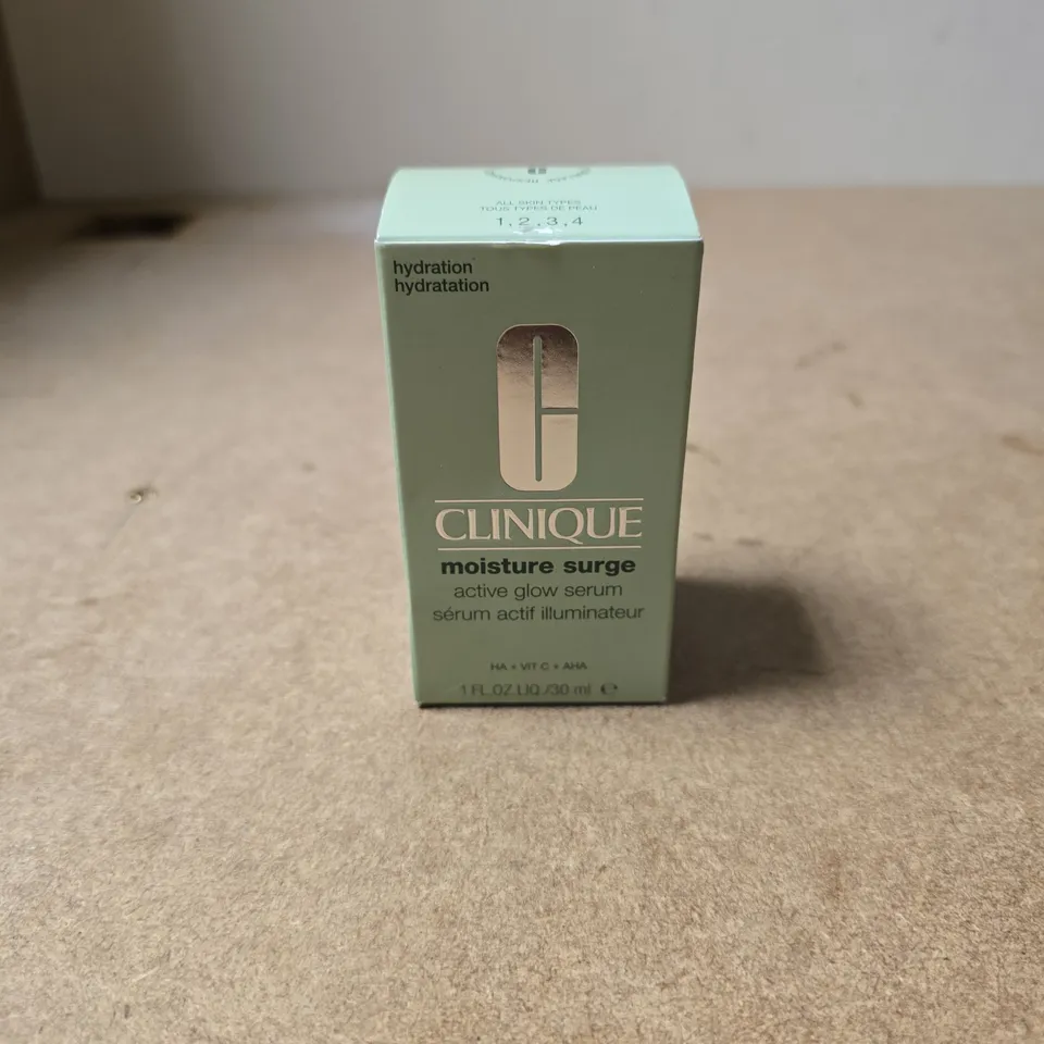 CLINIQUE MOISTURE SURGE ACTIVE GLOW SERUM 30ML BOXED
