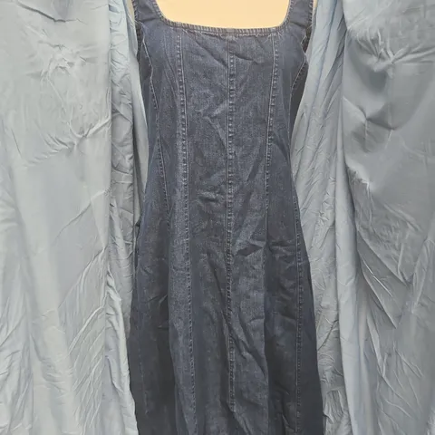 NOBODY'S CHILD ROWE DENIM MIDI DRESS – DARK WASH, UK 12 (EU 40, US 8)