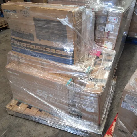 PALLET CONTAINING APPROXIMATELY 11 ASSORTED DAMAGE TVS
