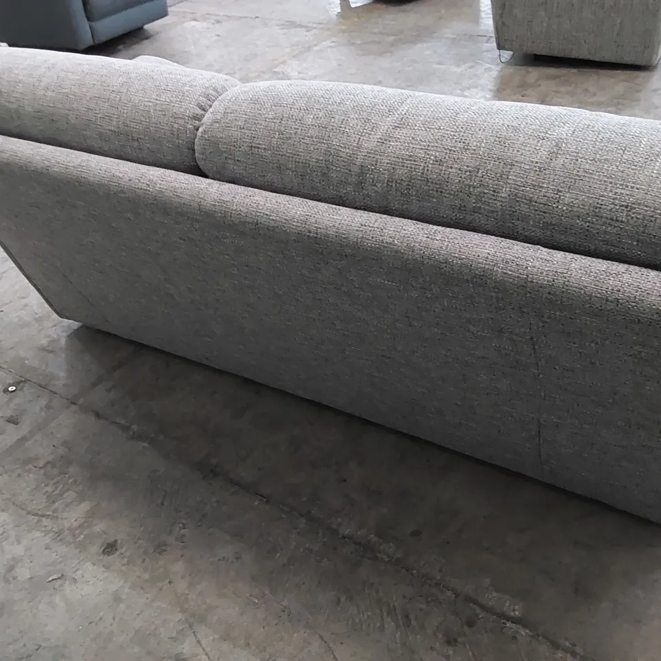 QUALITY G PLAN DESIGNER STRATFORD 3 SEATER SOFA IN REED PEWTER FABRIC 