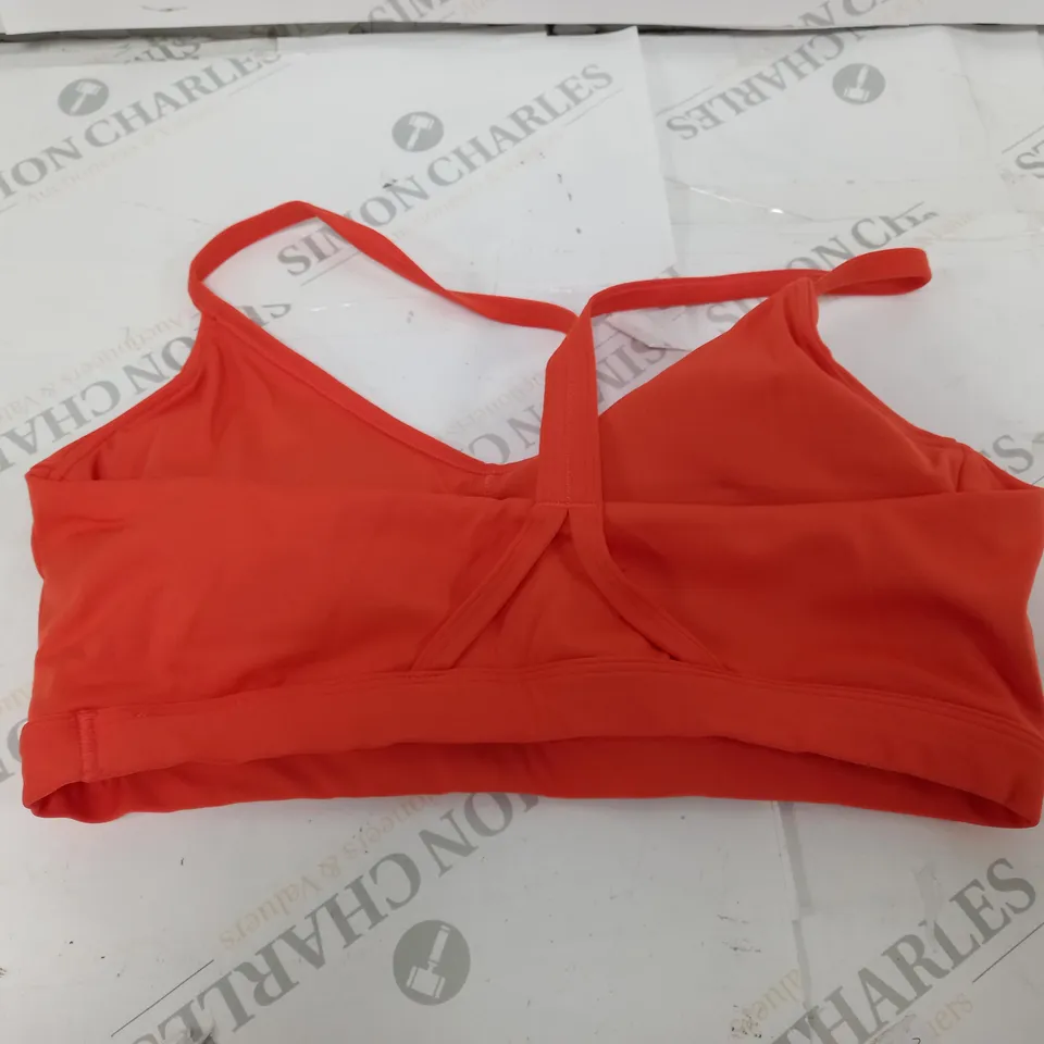 GYMSHARK SPORTS BRA IN ORANGE - LARGE