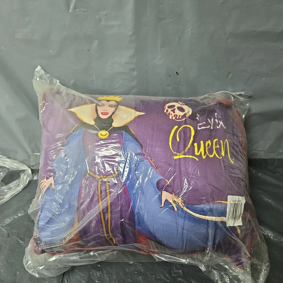 BOX OF APPROXIMETLY 14 EVIL QUEEN PILLOWS 