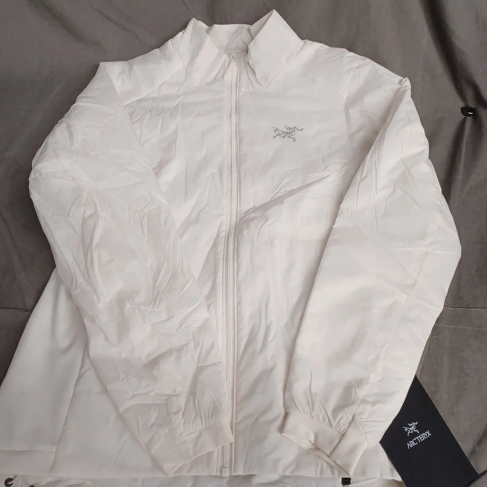 ARC'TERYX WOMEN'S WHITE JACKET – UK 6 (XS) – ZIP FRONT