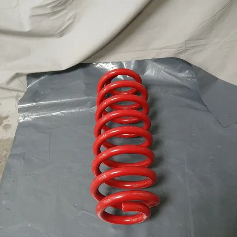 RED REAR SHOCK ABSORBER COIL SPRING, MOTORCYCLE. 