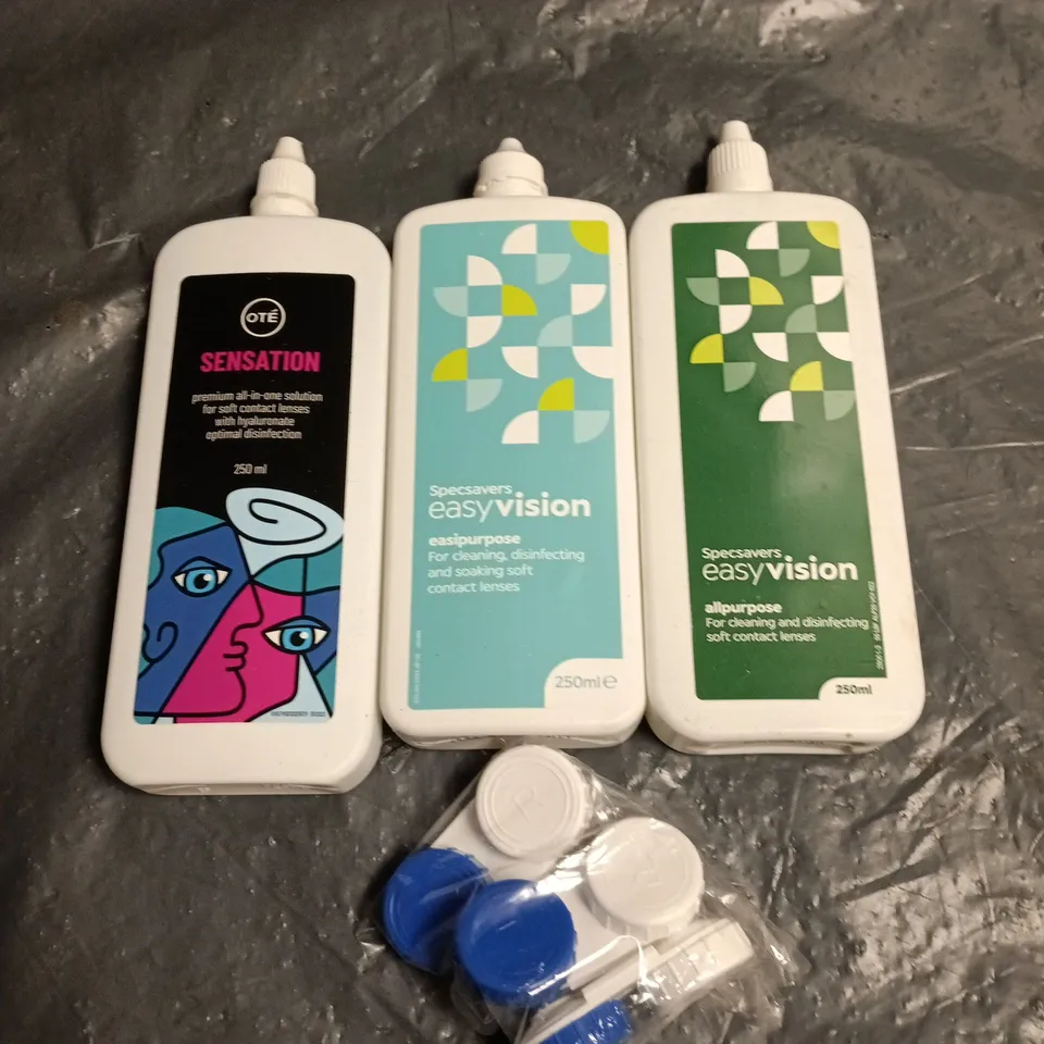 APPROXIMATELY 20 ASSORTED CONTACT LENS SOLUTION PRODUCTS - COLLECTION ONLY 