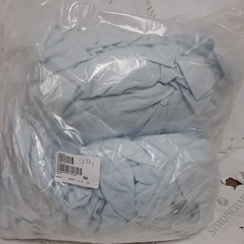 NORTHERN NIGHTS 100% COTTON 4PC DUVET SET IN BLUE - SUPER KING