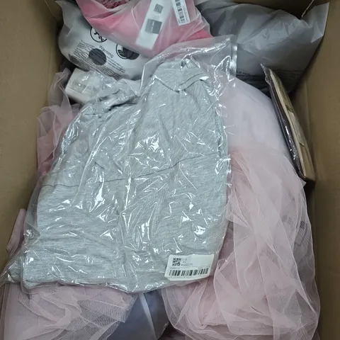 APPROXIMATELY 25 ASSORTED CLOTHING PRODUCTS IN VARIOUS STYLES & SIZES
