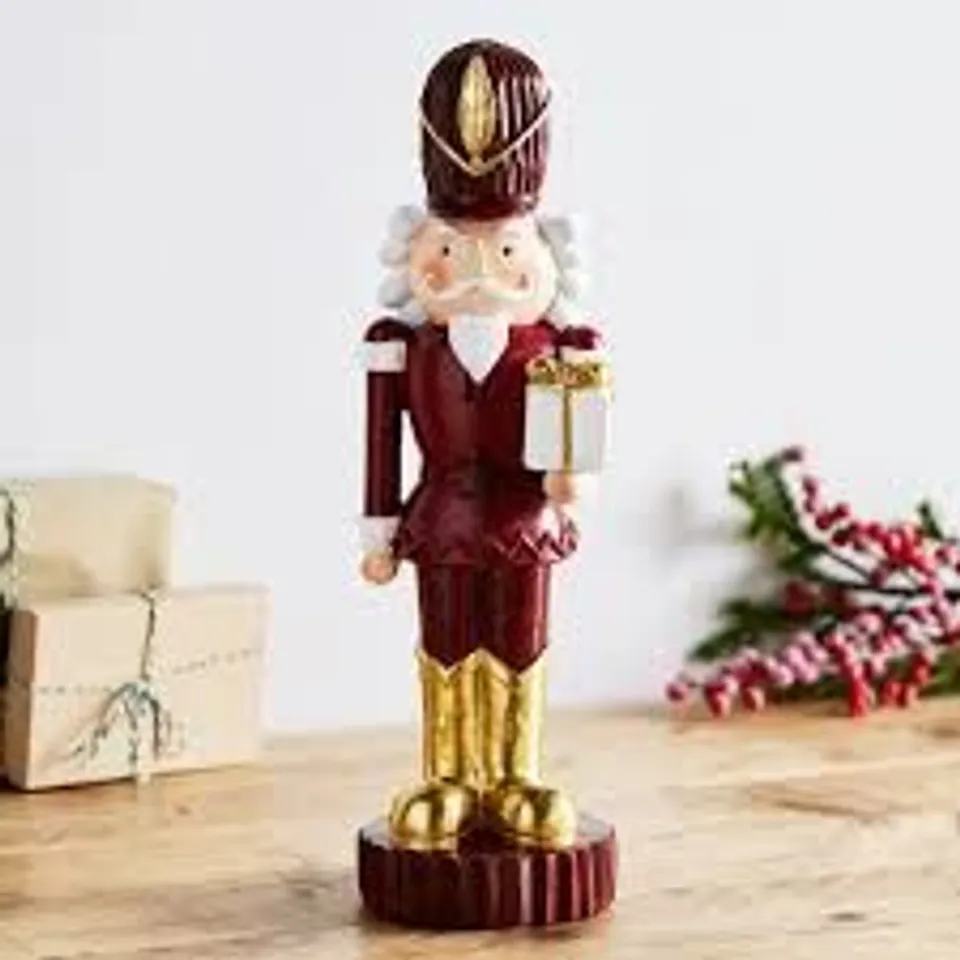 SABTA EXPRESS 41CM NUTCRACKER PRESENT CANDLE