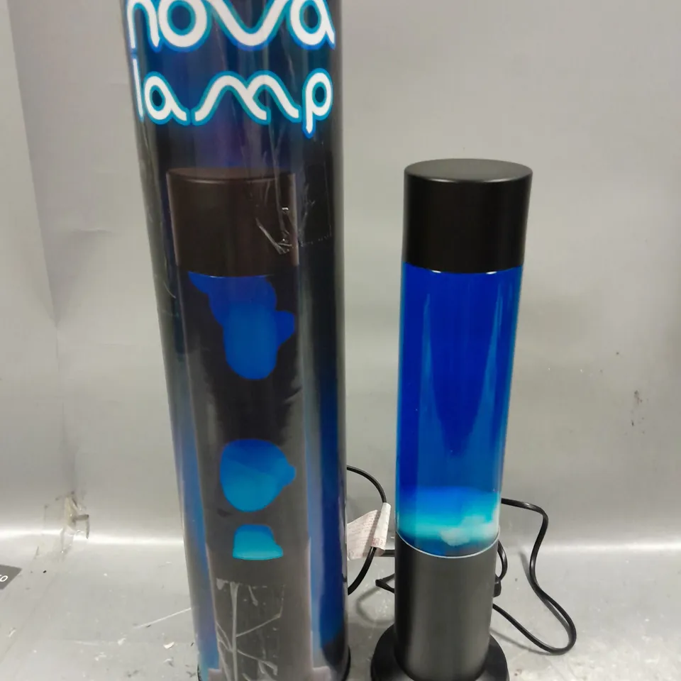 NOVA LAMP LIGHT IN BLUE/BLACK - COLLECTION ONLY