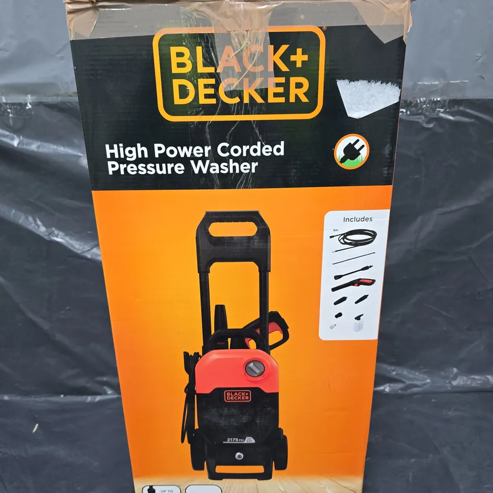 BOXED BLACK+DECKER 2000W PRESSURE WASHER  RRP £169.99