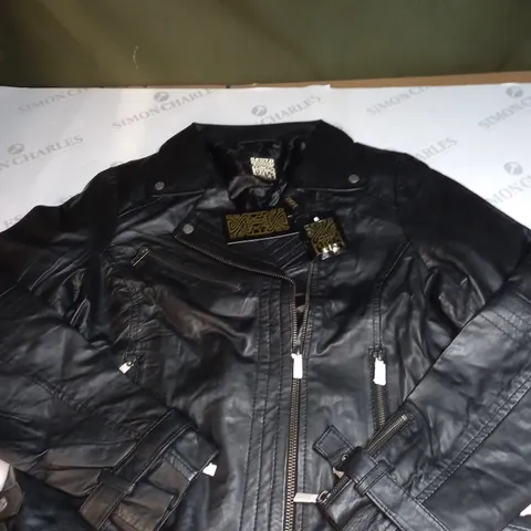 BIBA LEATHER JACKET SIZE 14 (L)