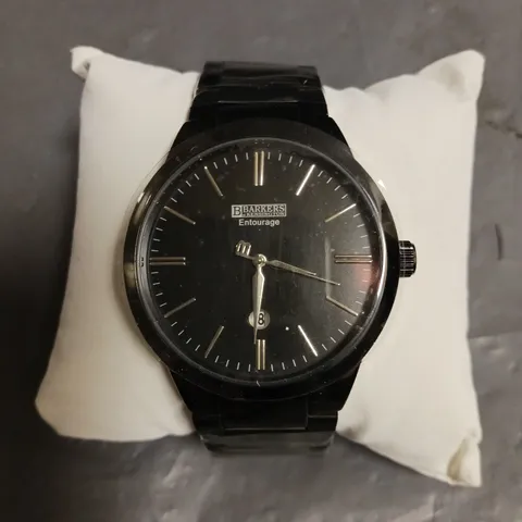 BARKER OF KENSINGTON ALL BLACK ENTOURAGE LIMITED EDITION WATCH