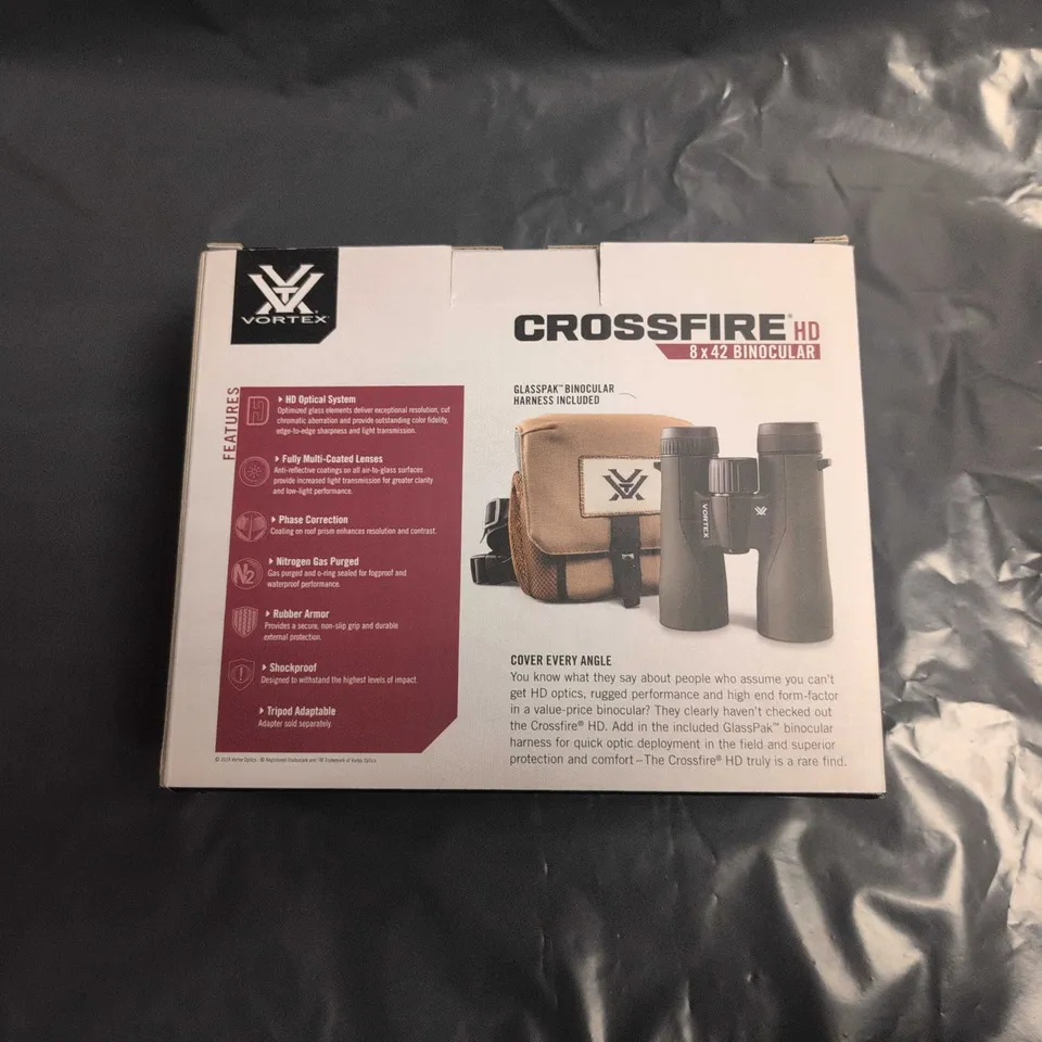 Vortex Crossfire HD 8x42 Binoculars – Boxed