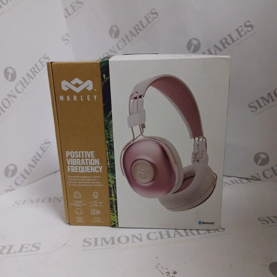 BOXED HOUSE OF MARLEY BLUETOOTH HEADPHONES