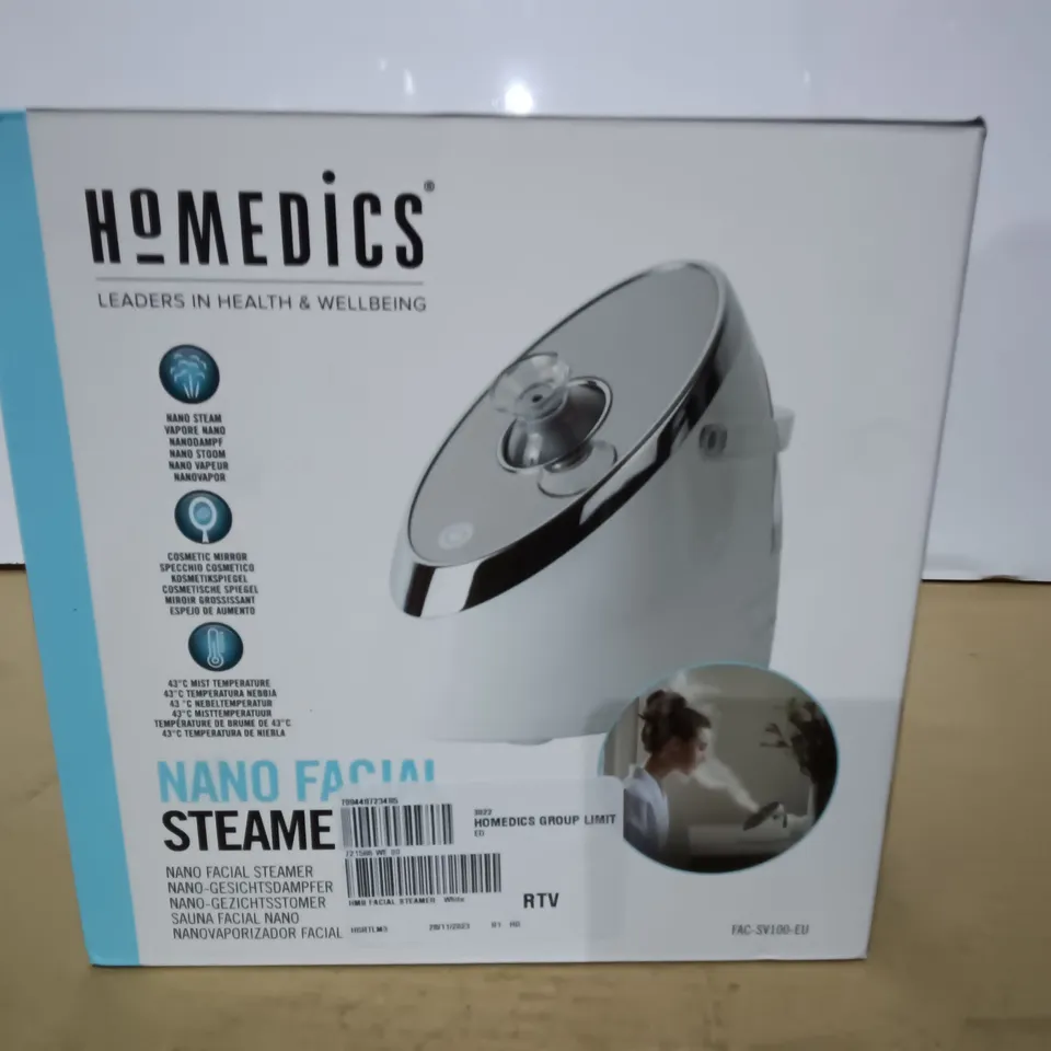 BOXED HOMEDICS NANO FACIAL STEAMER