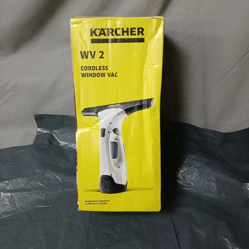 KÄRCHER WV 2 CORDLESS WINDOW VAC – BOXED
