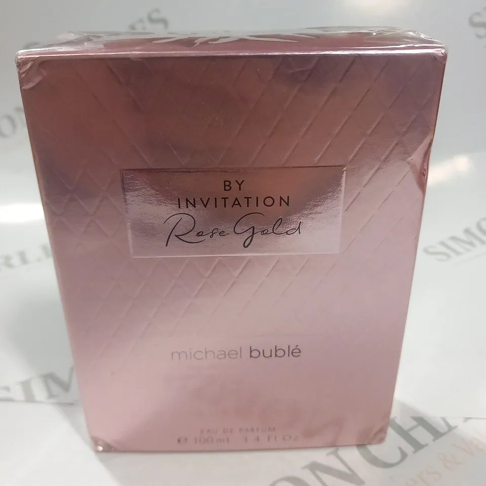 BOXED AND SEALED MICHAEL BUBLE ROSE GOLD BY INVITATION 100ML 
