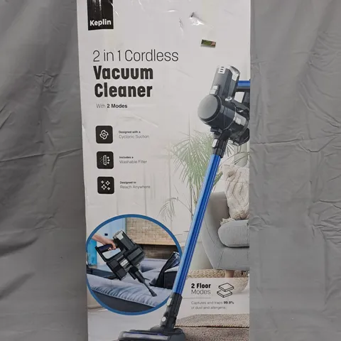 KEPLIN 2-IN-1 CORDLESS VACUUM CLEANER – BOXED