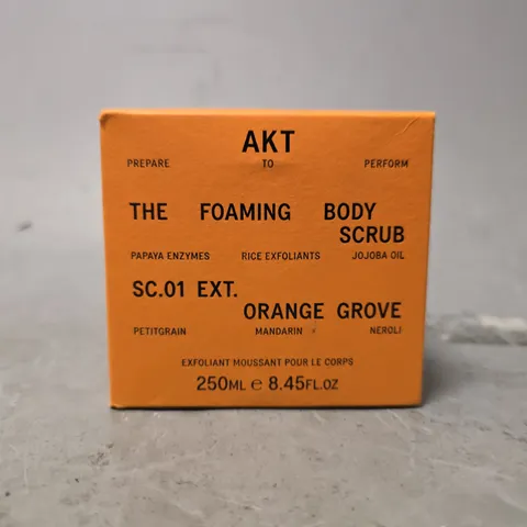 BOXED AKT TO THE FOAMING BODY SCRUB SC.-1 EXT ORANGE GROVE 250ML