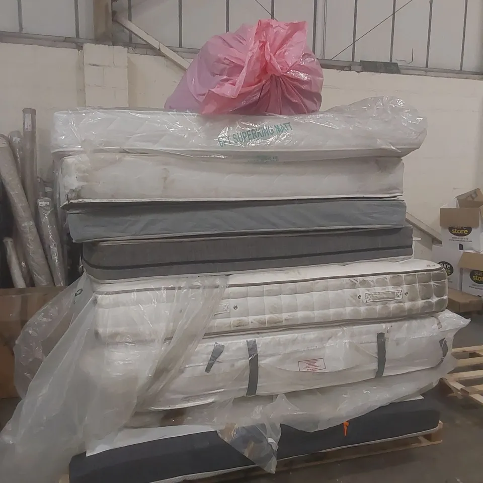 APPROX 8 X ASSORTED MATTRESSES. BRANDS, SIZES AND CONDITIONS VARY