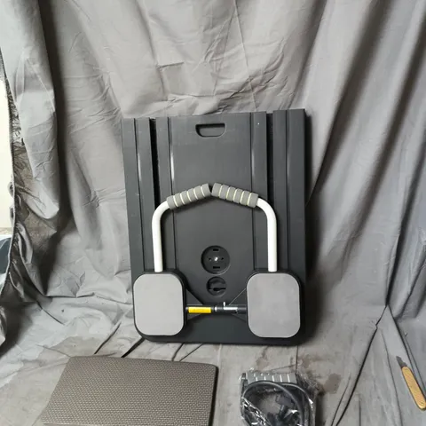 COMPACT PEDAL EXERCISE MACHINE WITH DUAL FOOT PEDALS AND U‑SHAPED HANDLE