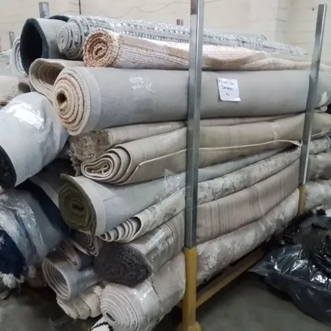 STILLAGE OF APPROXIMATELY 20 QUALITY DESIGNER RUGS XL