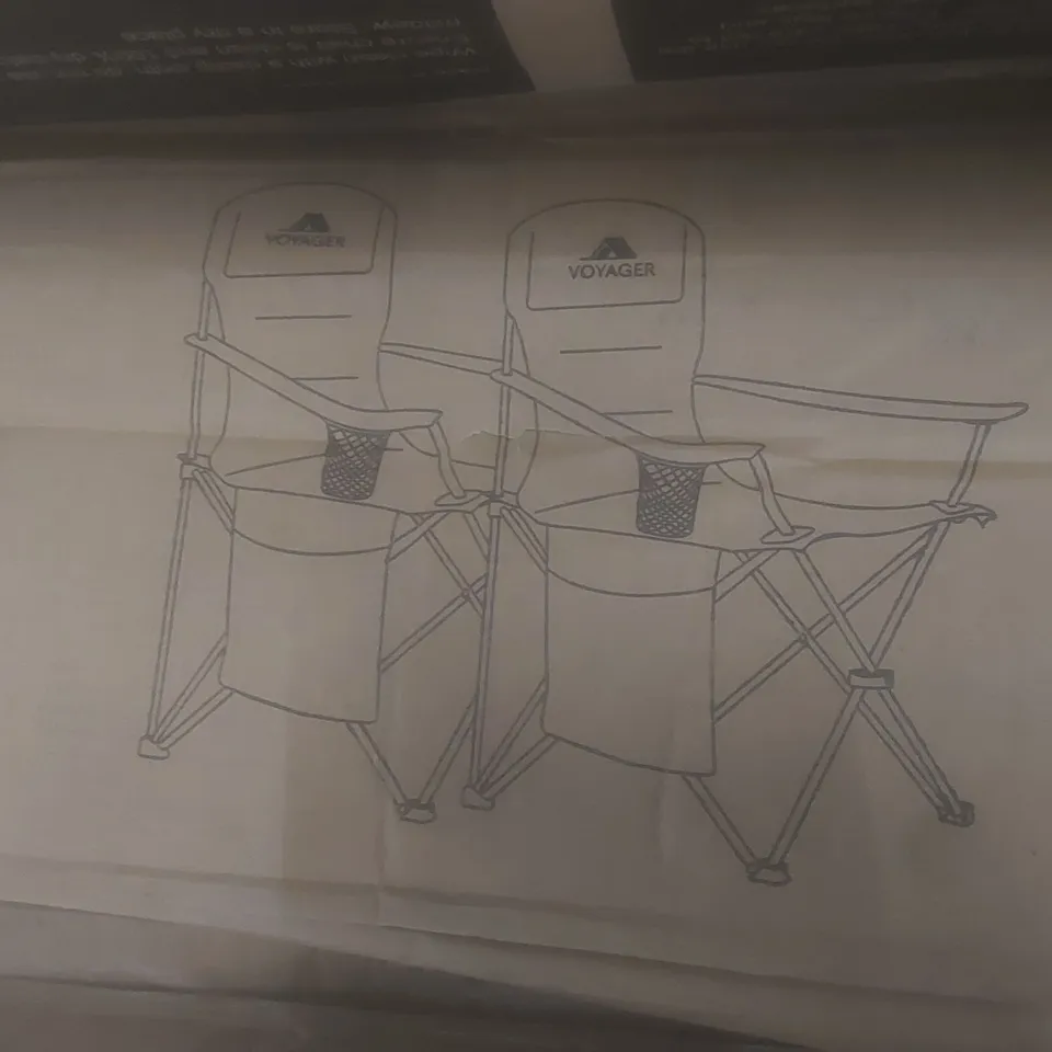 BOXED VOYAGER SET OF 2 CAMPING CHAIRS