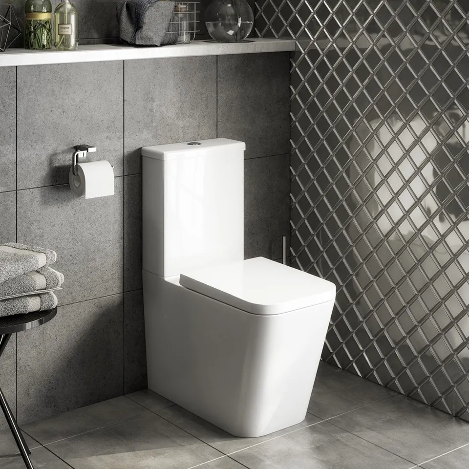 BRAND EVAN SQUARE CLOSE COUPLED WC PAN