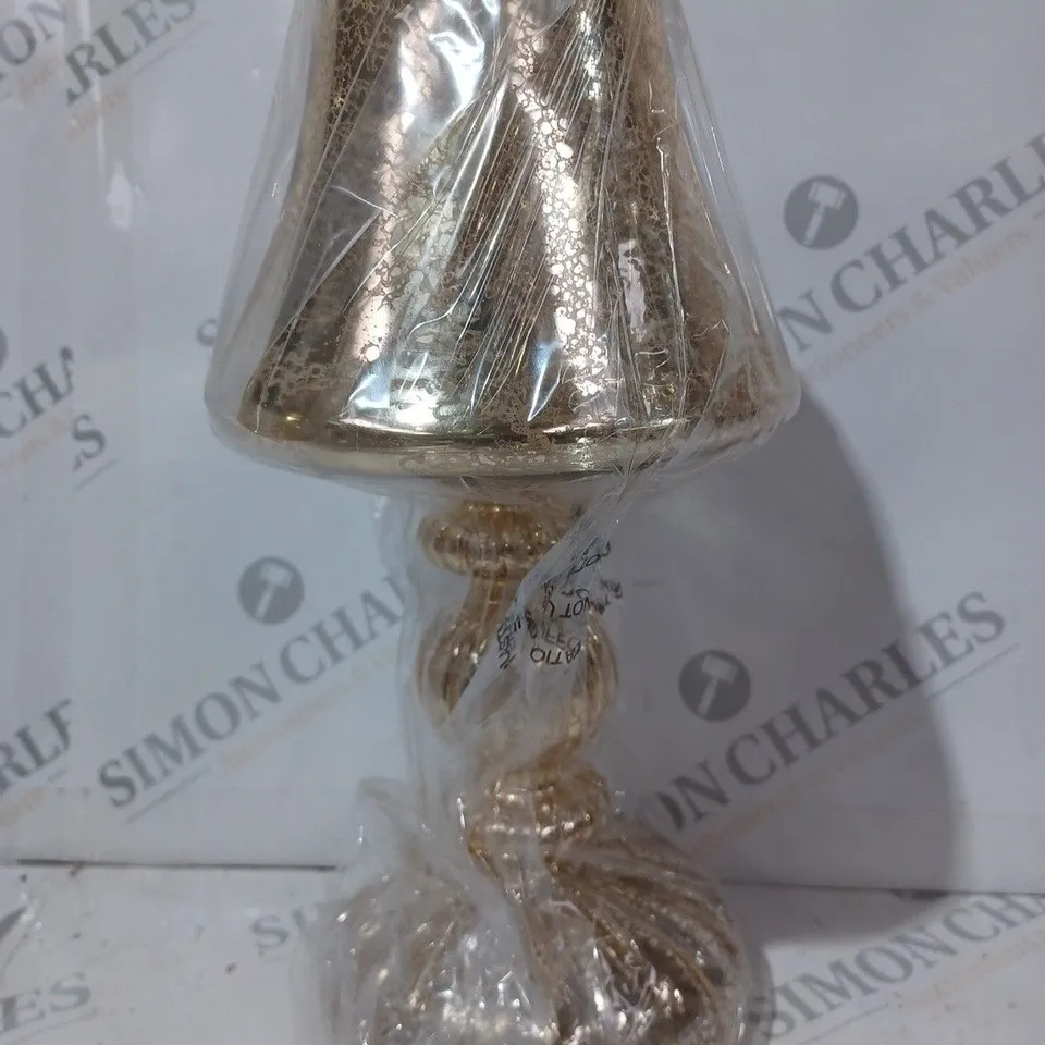 HOME REFLECTIONS PRE-LIT LED MERCURY GLASS LAMP GOLD