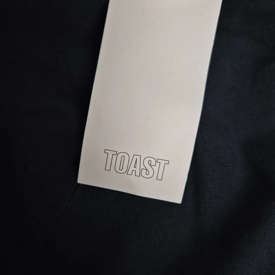 TOAST COTTON JERSEY SHIFT DRESS – WASHED BLACK, XL