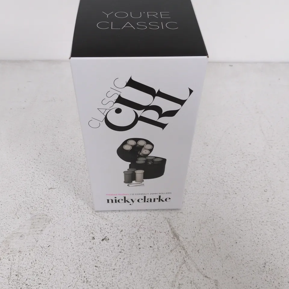 NICKY CLARKE CLASSIC 12 HEATED ROLLERS – HAIR STYLING SET (BOXED)