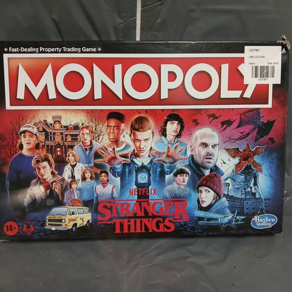 BOXED MONOPOLY STRANGER THINGS  RRP £32.99