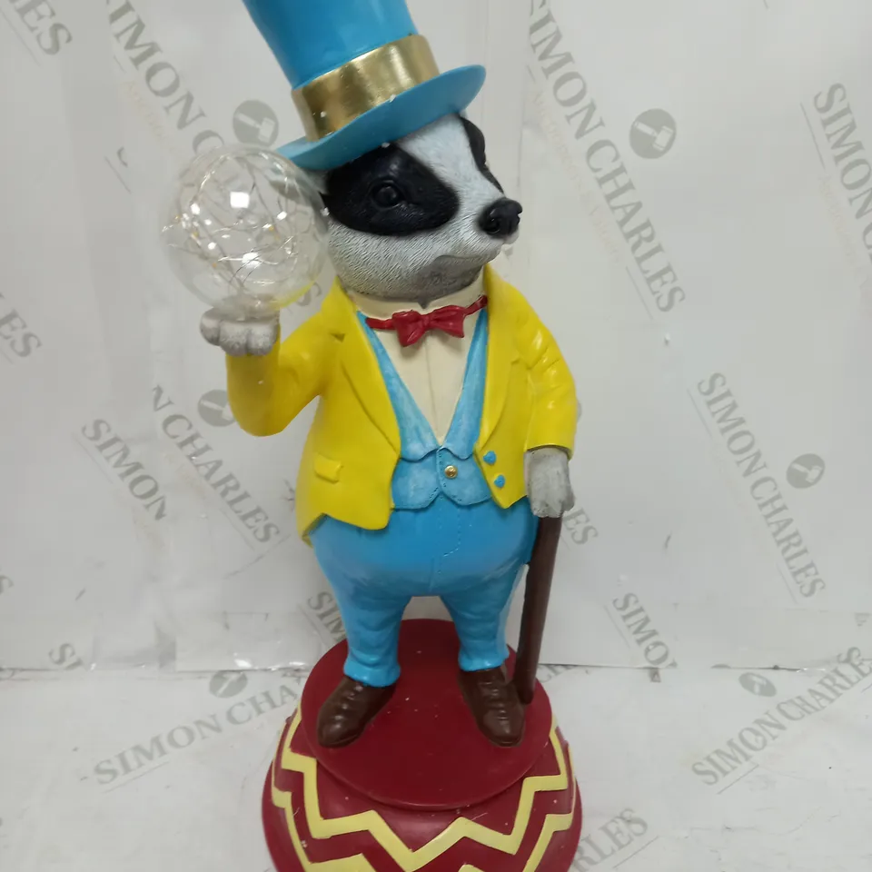ENCHANTED GARDEN BY GARDEN REFLECTIONS LED BASHFUL BADGER