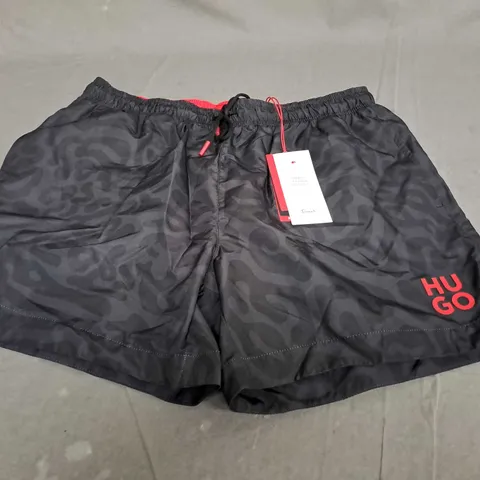 HUGO BEACHWEAR SHORTS IN BLACK - LARGE