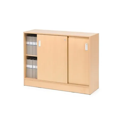 BOXED CABINET WITH SLIDING DOORS FLEXUS 925×1200×415MM, BEECH (4 BOXES)