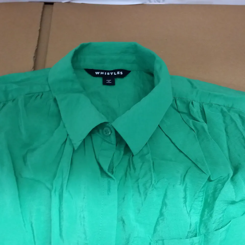 WHISTLES GREEN SHIRT - S
